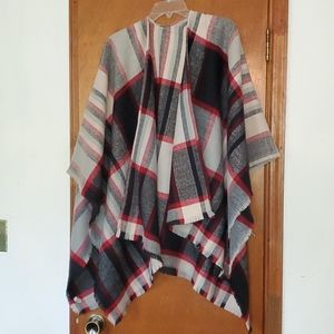 Plaid Poncho